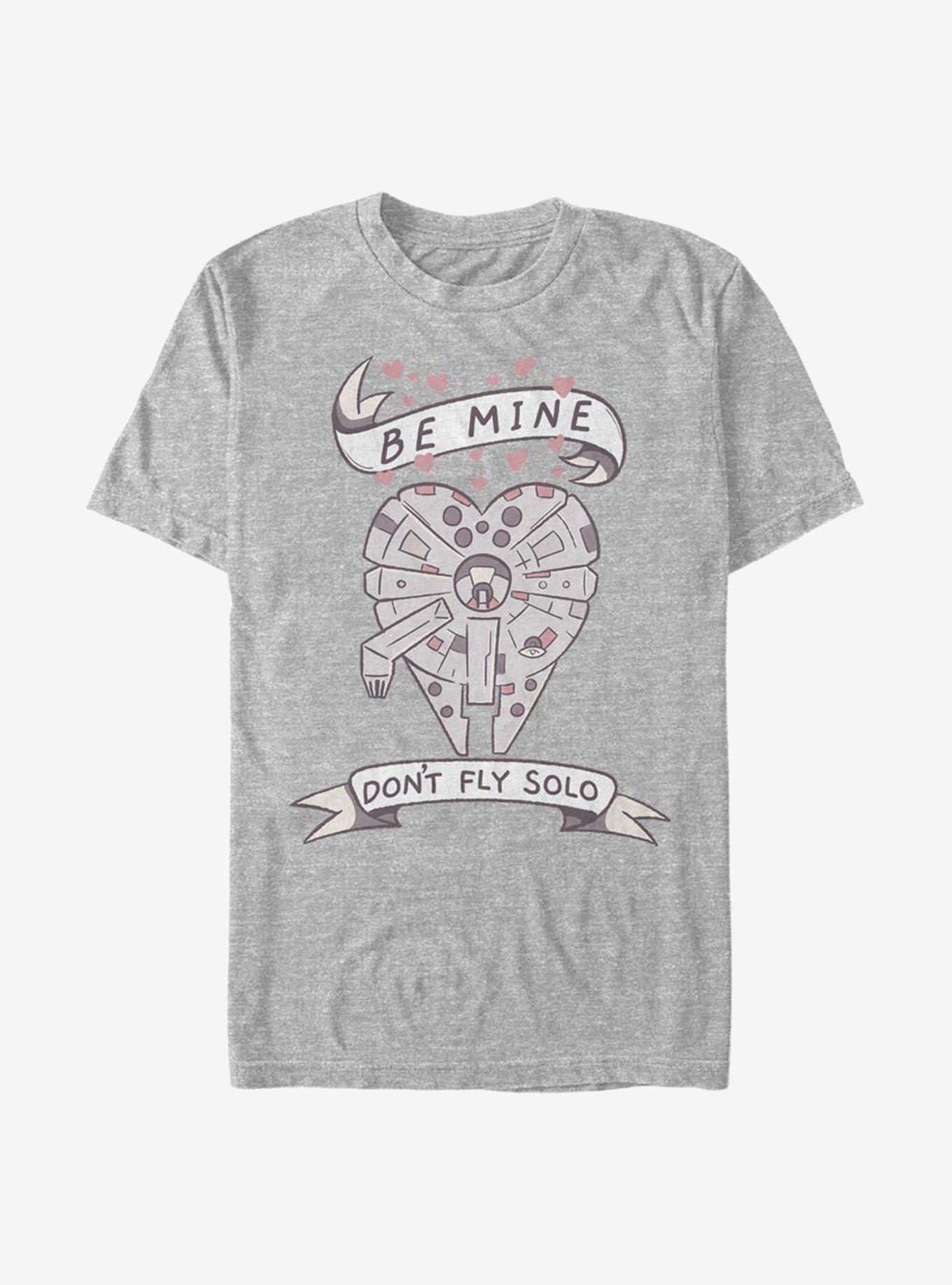 Star Wars Be Mine Falcon T-Shirt, ATH HTR, hi-res