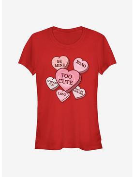 Star Wars The Mandalorian The Child Candy Hearts Girls T-Shirt, , hi-res