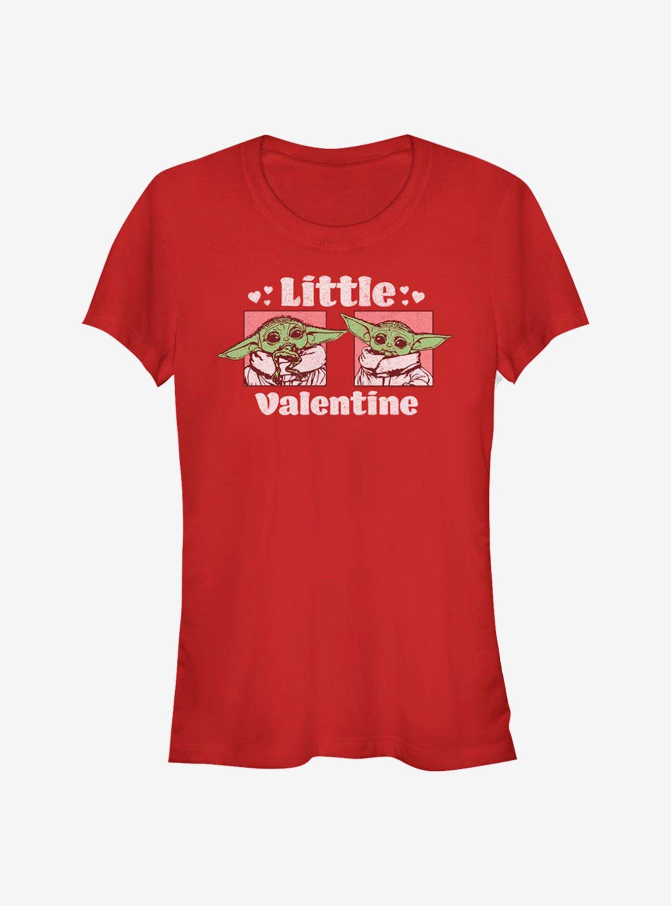 Star Wars The Mandalorian Little Valentine The Child Girls T-Shirt, RED, hi-res