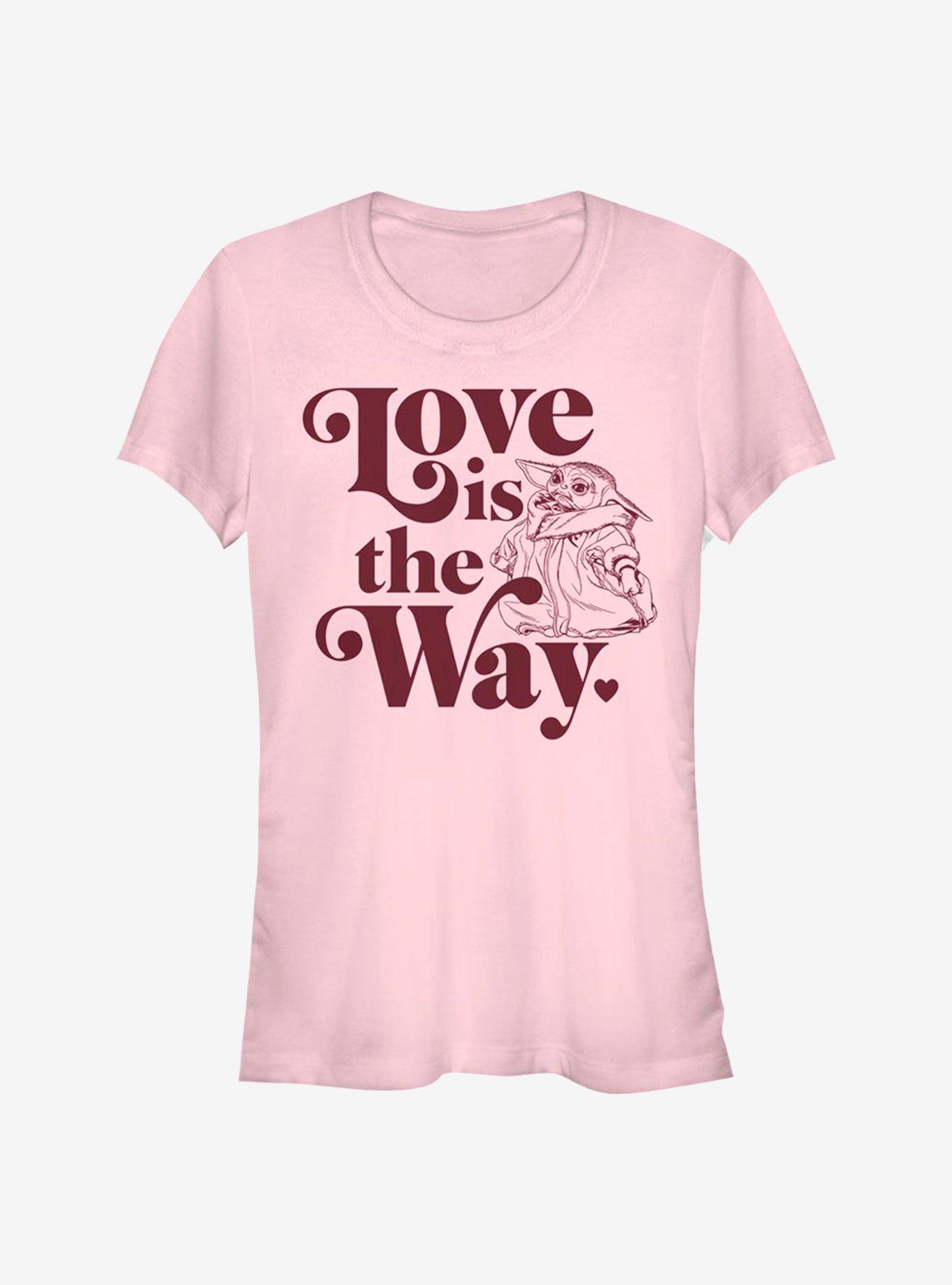 Star Wars The Mandalorian Love Is The Child Girls T-Shirt, LIGHT PINK, hi-res