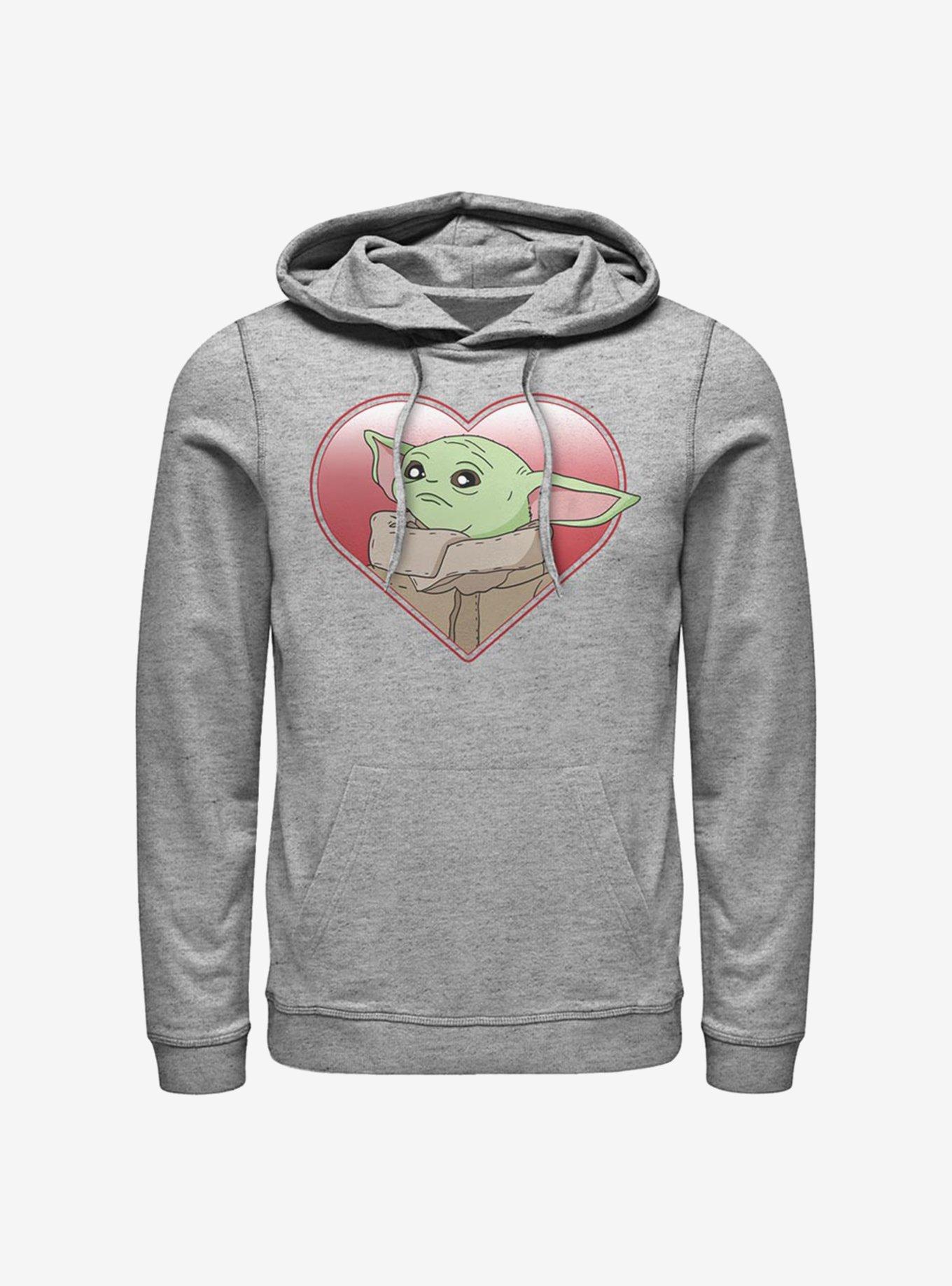 Star Wars The Mandalorian Heart Yoda Hoodie, , hi-res