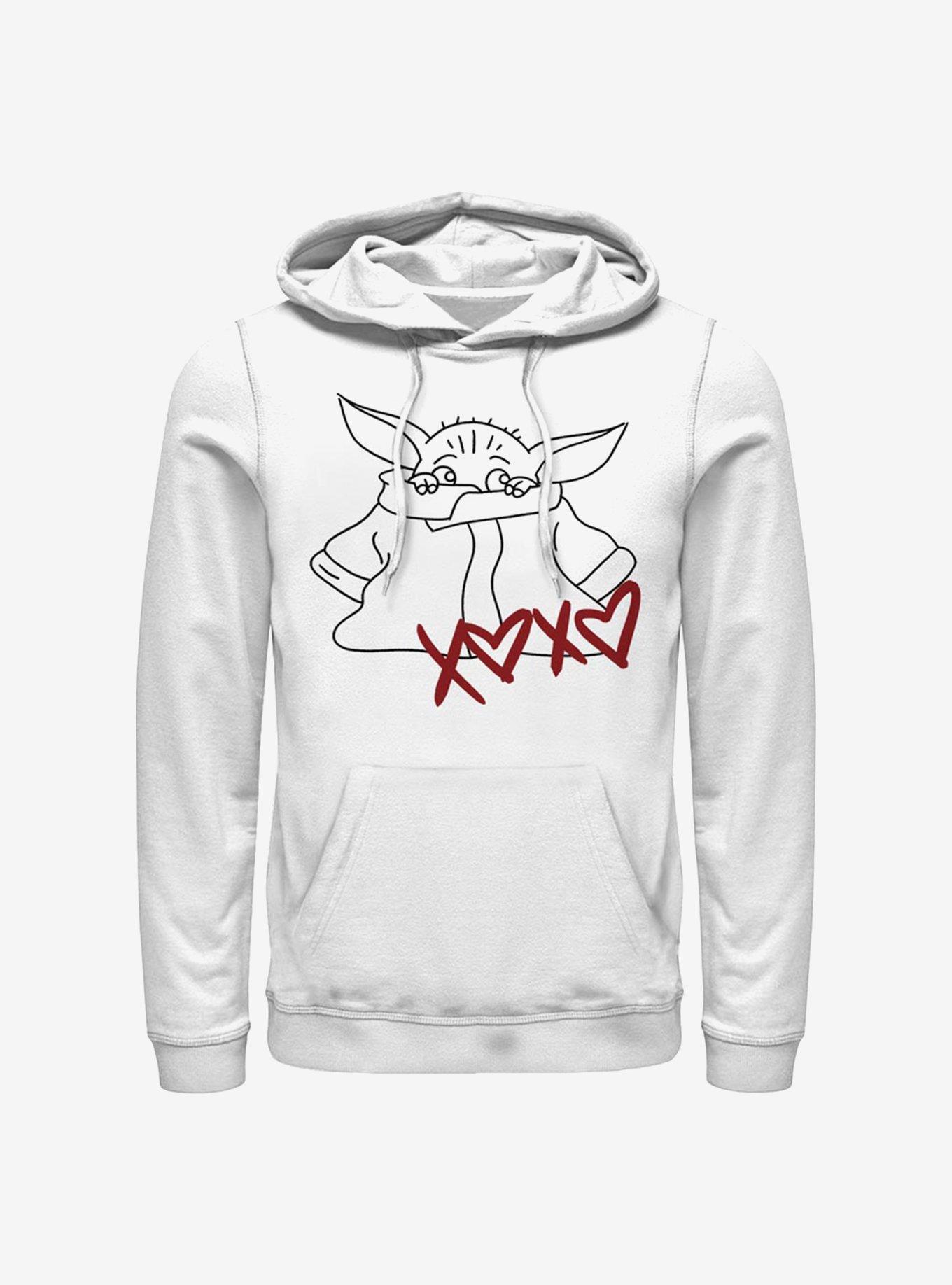 Star Wars The Mandalorian XOXO The Child Hoodie, WHITE, hi-res