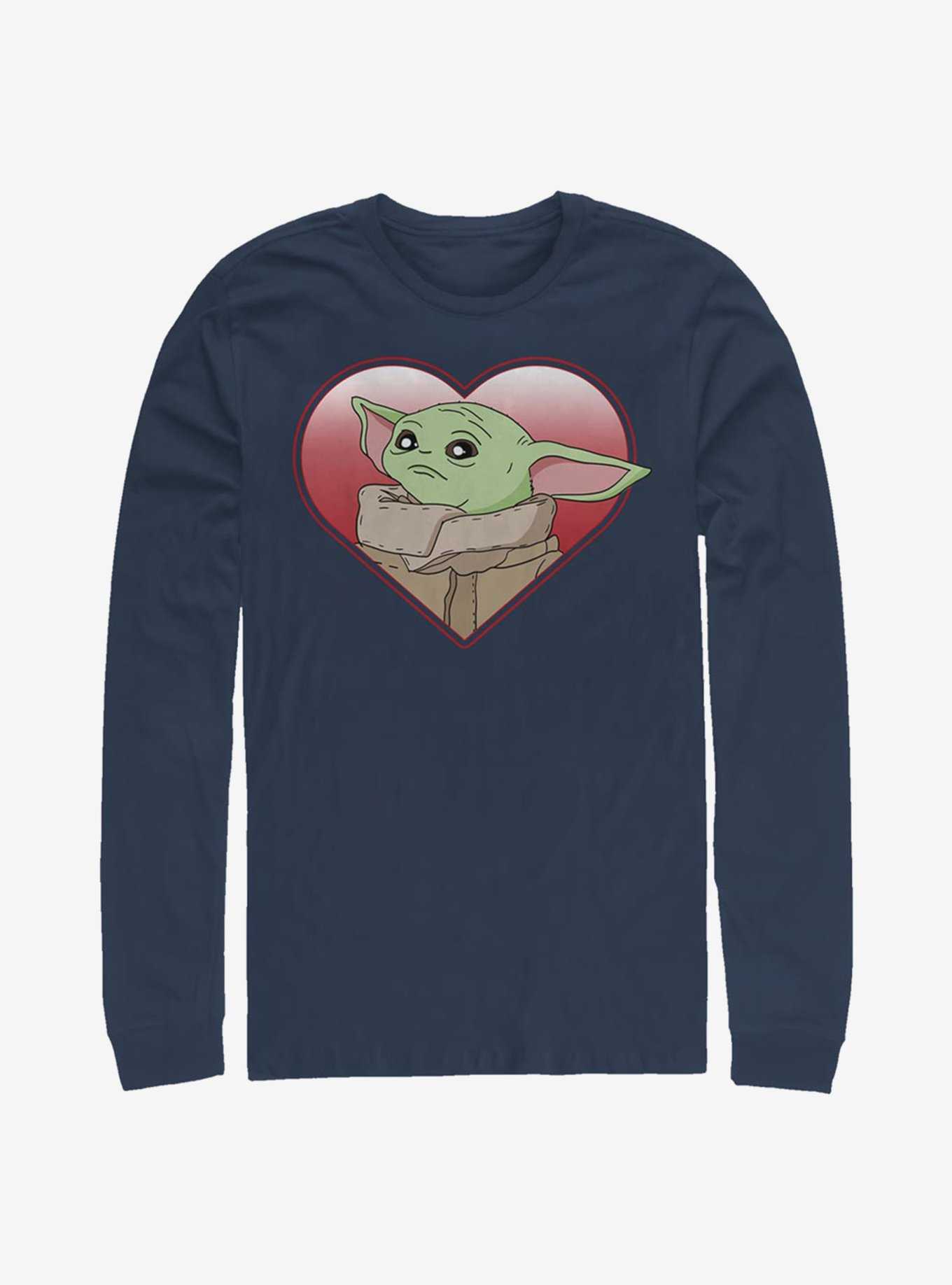 Star Wars The Mandalorian Heart Yoda Long-Sleeve T-Shirt, , hi-res