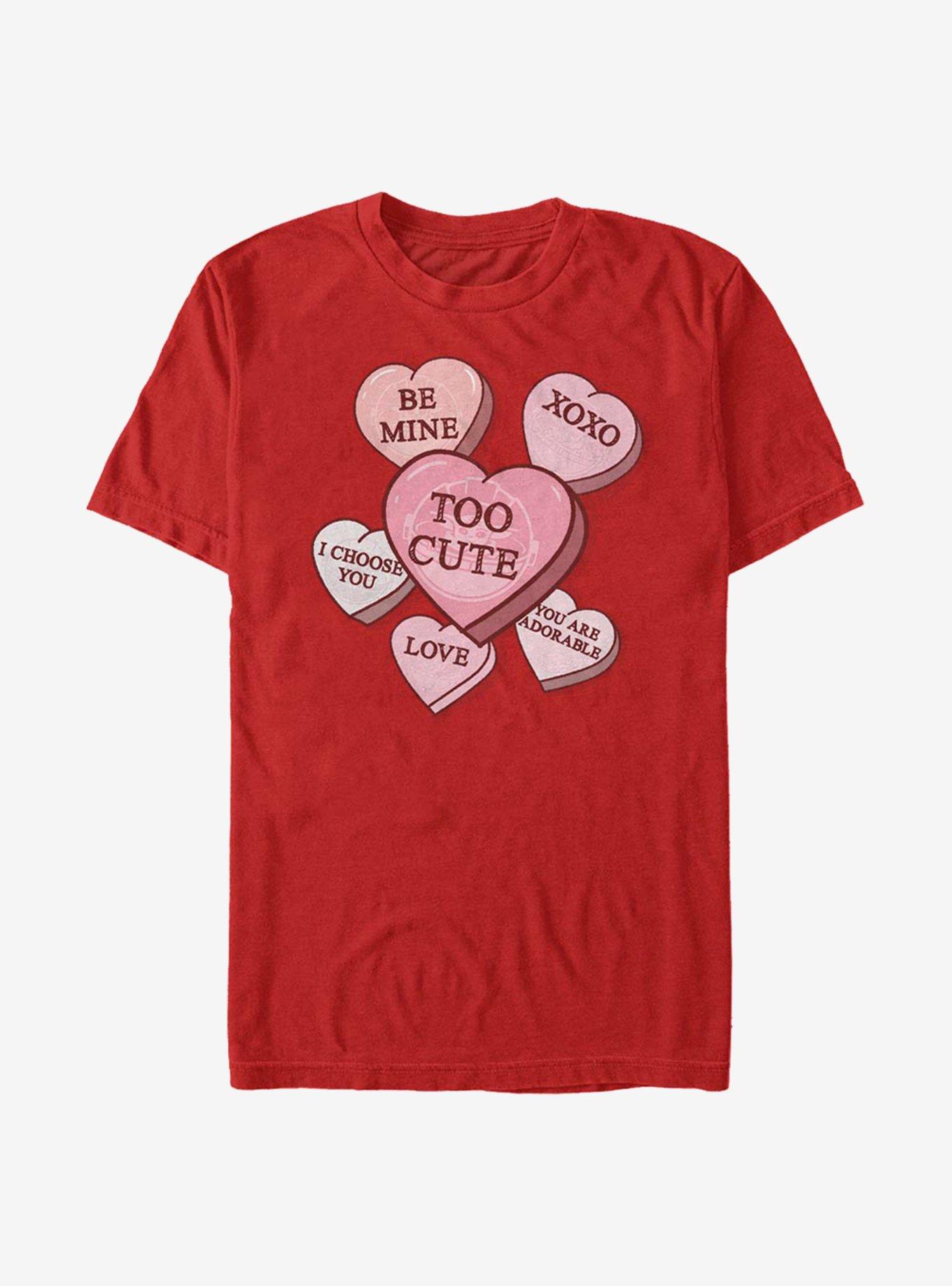 Star Wars The Mandalorian Grogu Candy Hearts T-Shirt