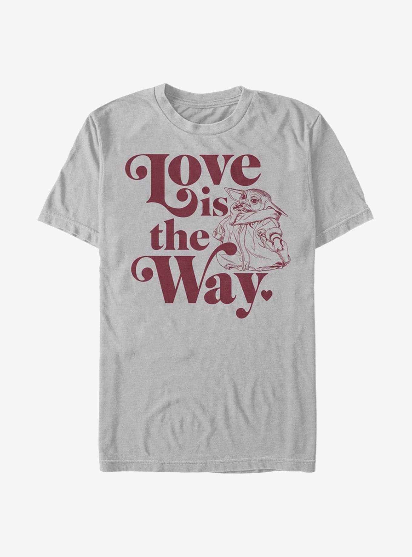Star Wars The Mandalorian Love Is The Child T-Shirt, SILVER, hi-res