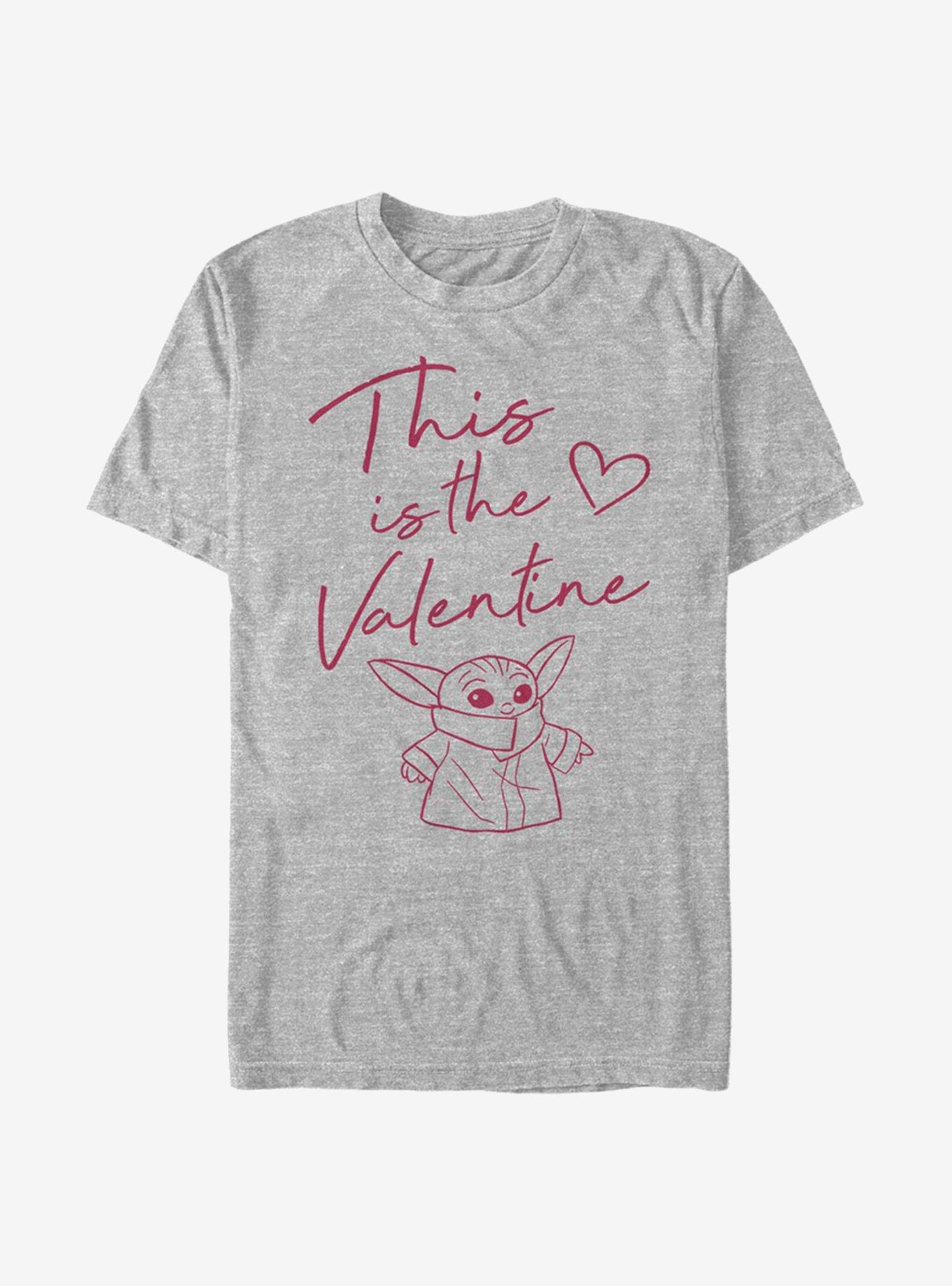 Star Wars The Mandalorian This Valentine Grogu T-Shirt, ATH HTR, hi-res