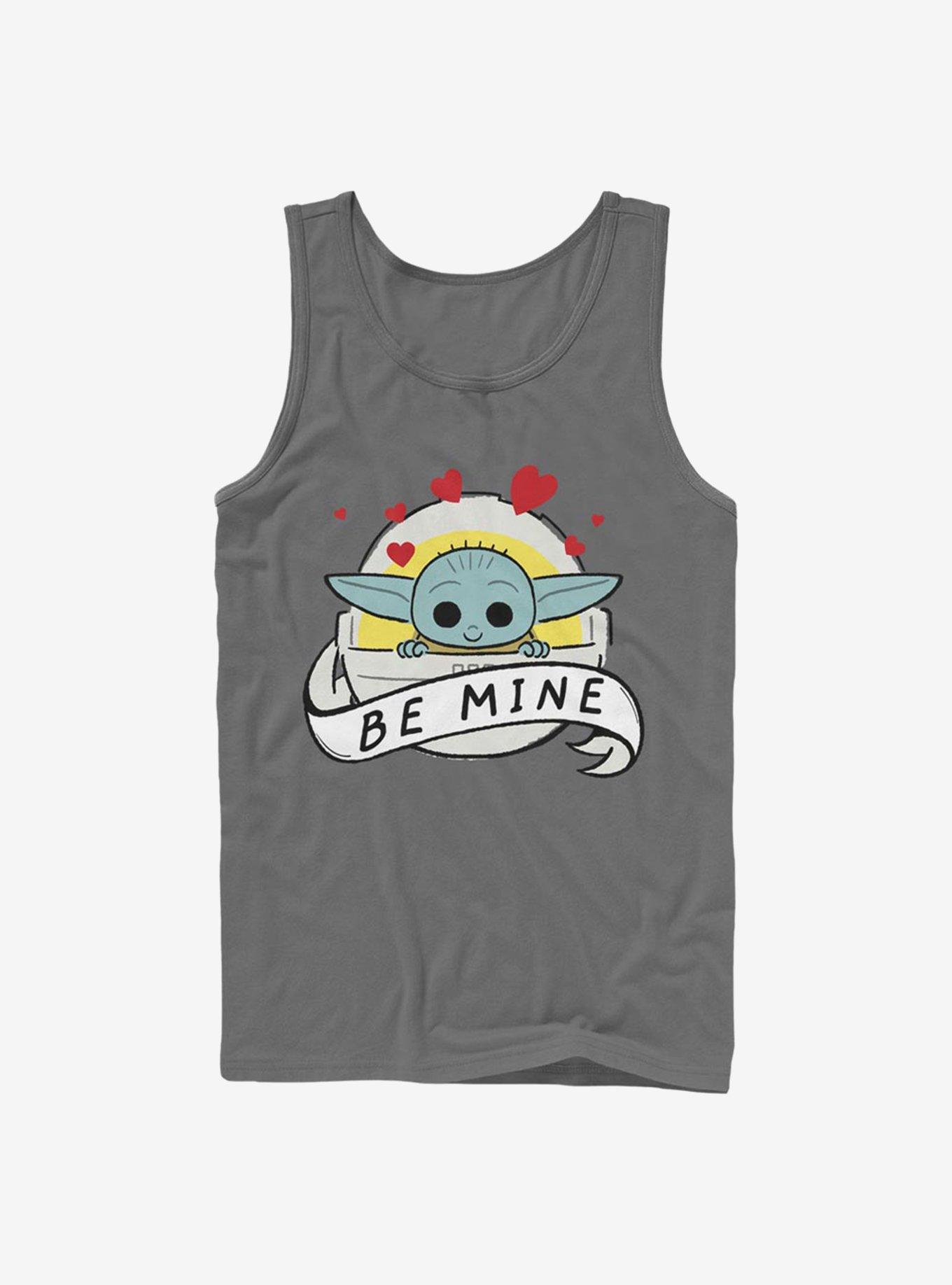 Star Wars The Mandalorian The Child Be Mine Tank, CHARCOAL, hi-res