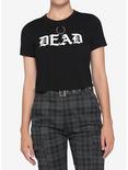Dead O-Ring Boxy Girls Crop T-Shirt, BLACK, hi-res