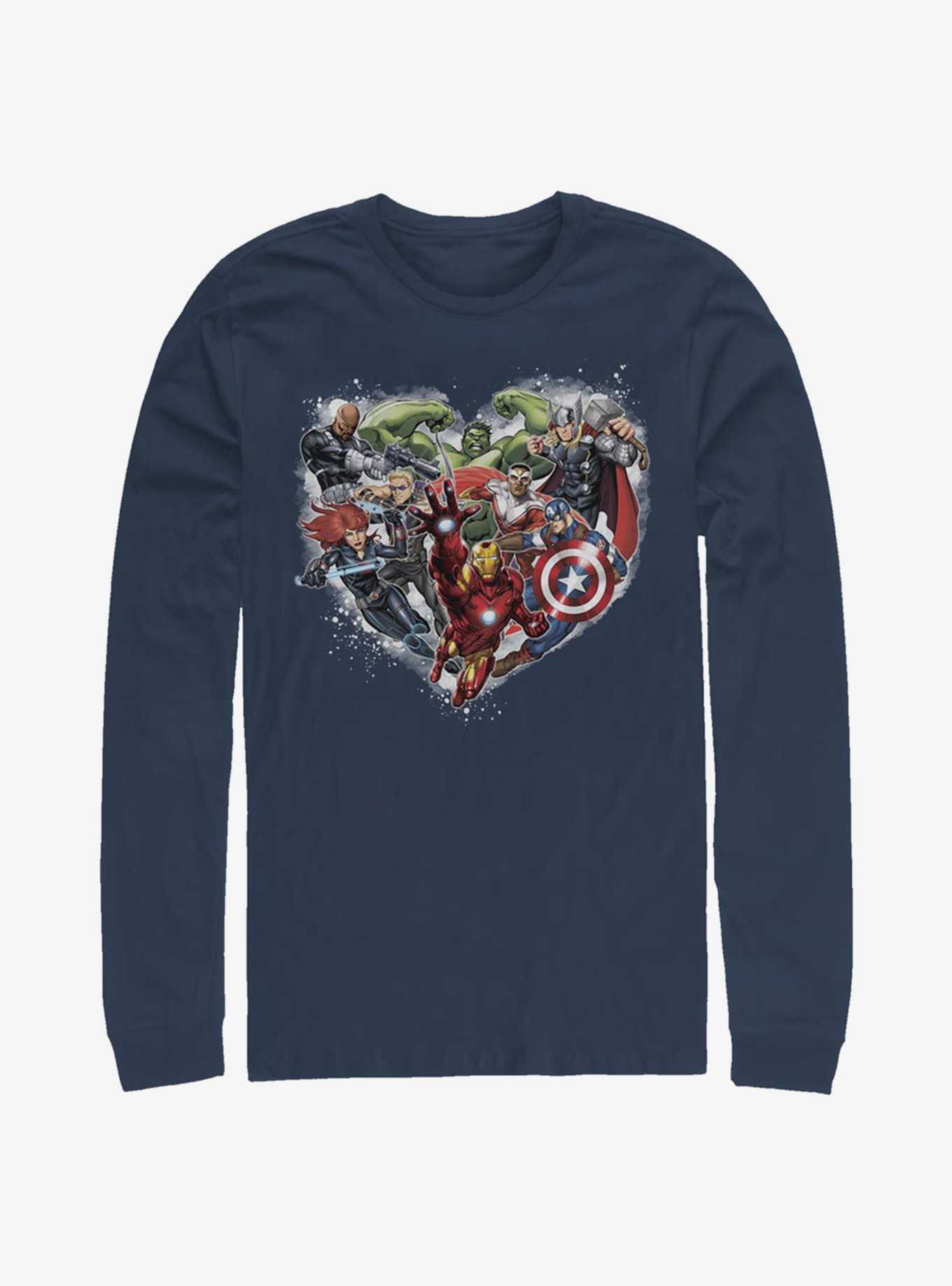 Marvel Avengers Avenger Heart Long-Sleeve T-Shirt, , hi-res