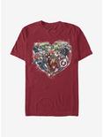 Marvel Avengers Avenger Heart T-Shirt, CARDINAL, hi-res