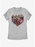 Marvel Avengers Avenger Heart Womens T-Shirt, ATH HTR, hi-res