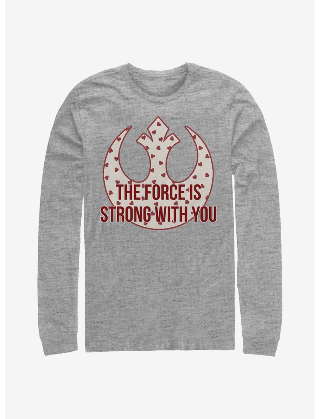 Star Wars Strong Heart Force Long-Sleeve T-Shirt, ATH HTR, hi-res