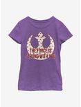 Star Wars Strong Heart Force Youth Girls T-Shirt, PURPLE BERRY, hi-res