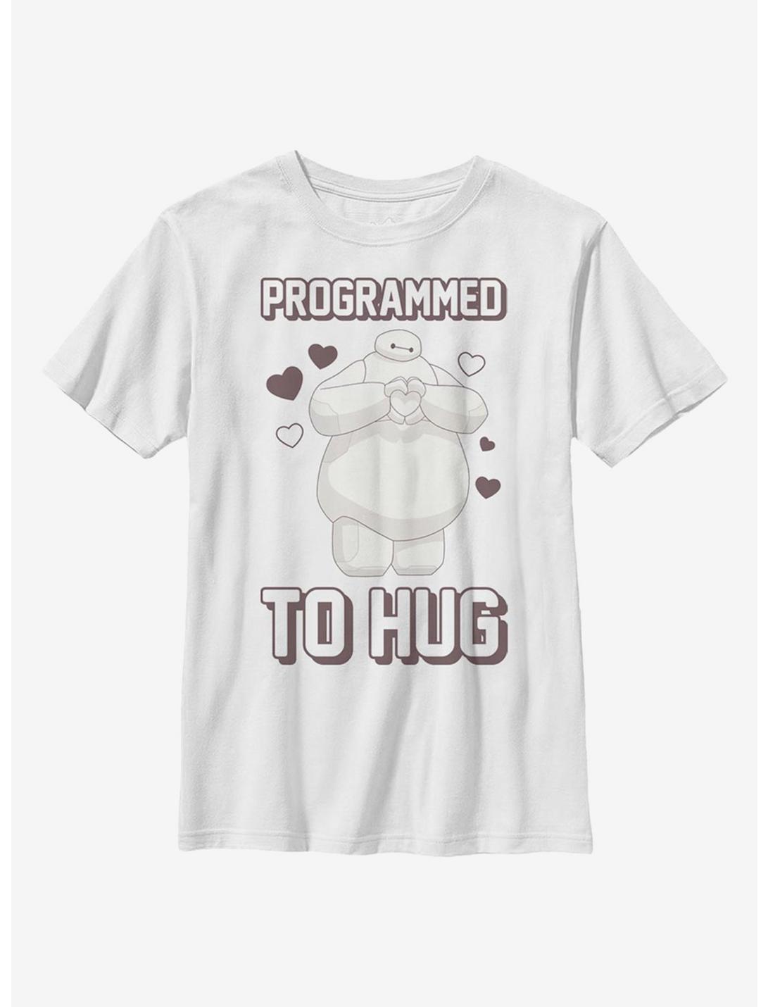 Disney Big Hero 6 Programmed To Hug Youth T-Shirt, WHITE, hi-res