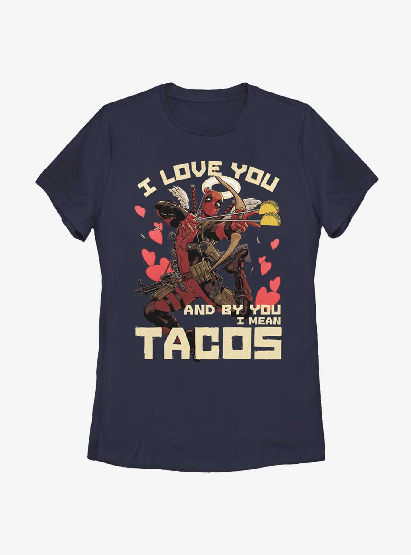 Marvel Deadpool Taco Love Womens T-Shirt, , hi-res