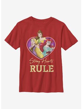 Disney Princesses Strong Hearts Rule Youth T-Shirt, , hi-res