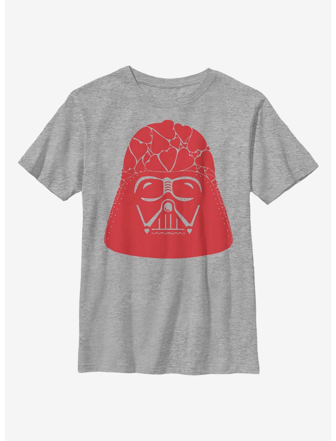 Star Wars Vader Heart Helmet Youth T-Shirt, ATH HTR, hi-res
