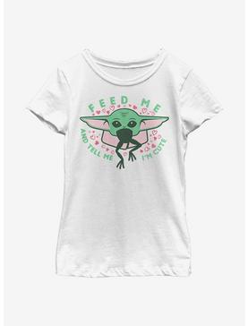 Star Wars The Mandalorian The Child Feed Me And Tell Me I'm Cute Youth Girls T-Shirt, , hi-res