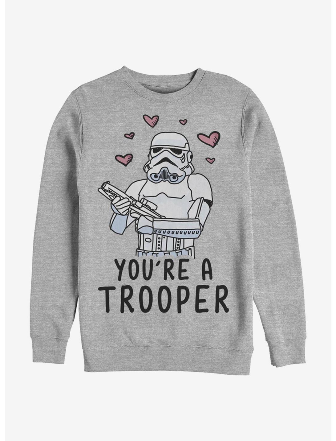 Star Wars Trooper Love Sweatshirt, ATH HTR, hi-res