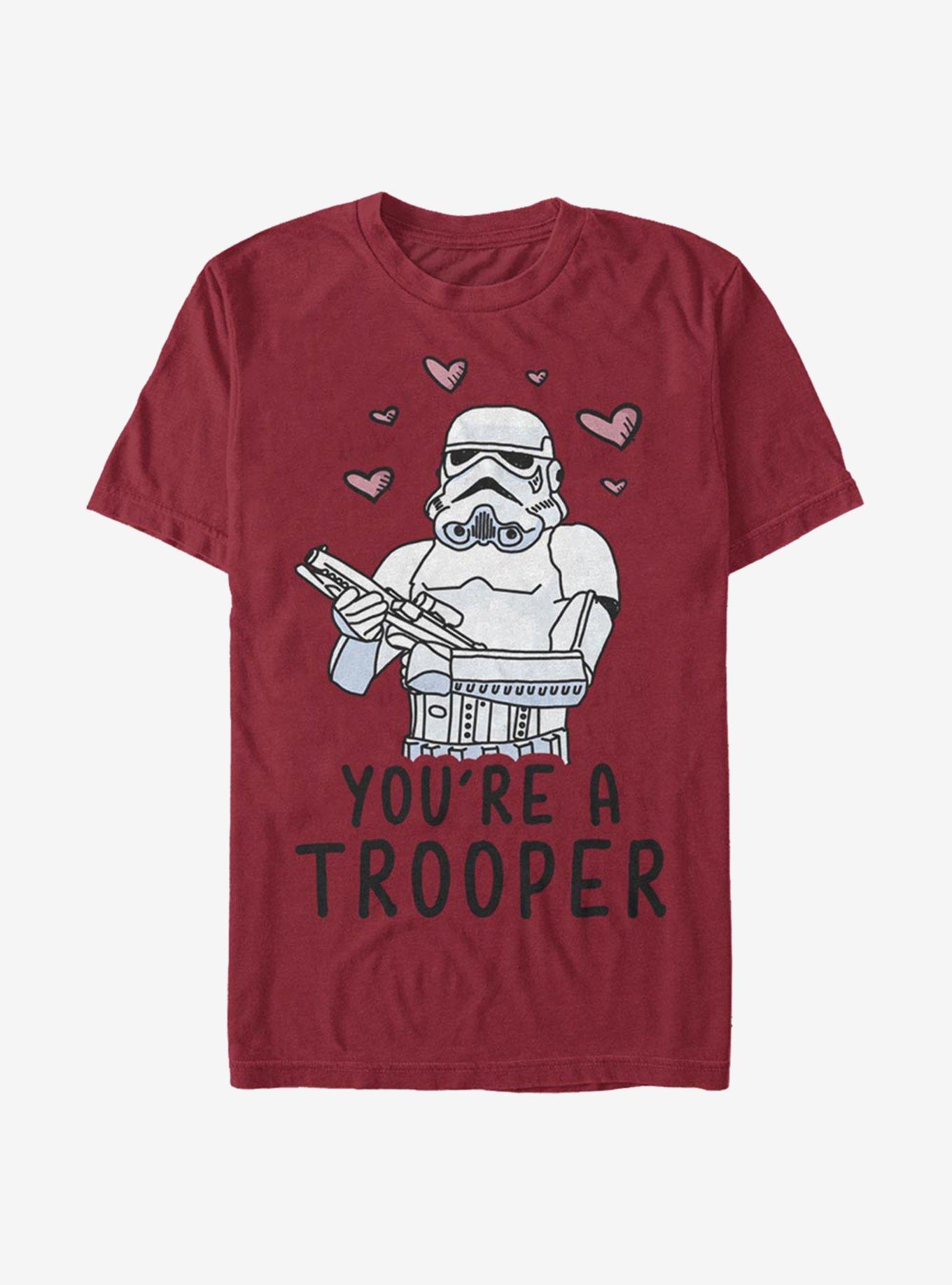 Star Wars Trooper Love T-Shirt, CARDINAL, hi-res view 1