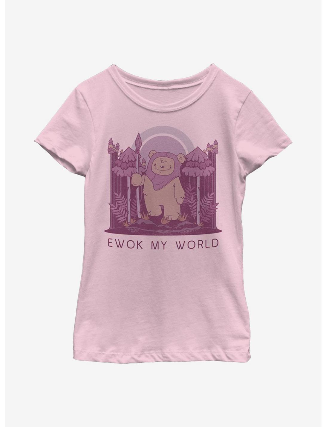 Star Wars Ewok My World Youth Girls T-Shirt, PINK, hi-res