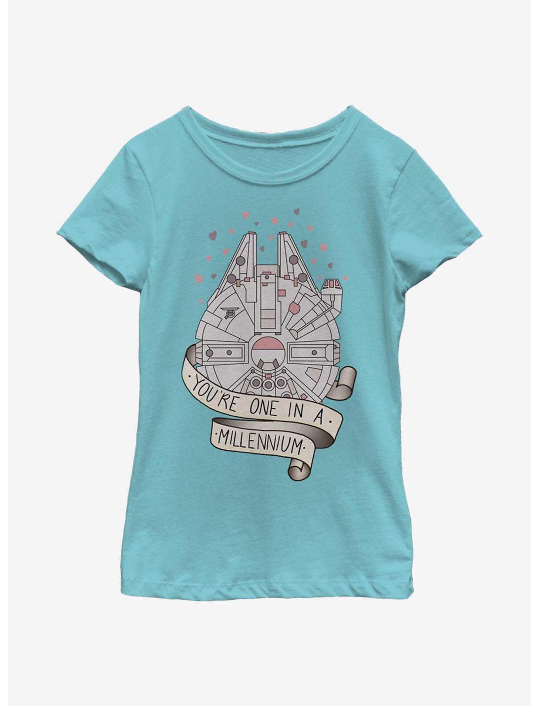 Star Wars One In A Millenium Youth Girls T-Shirt, TAHI BLUE, hi-res