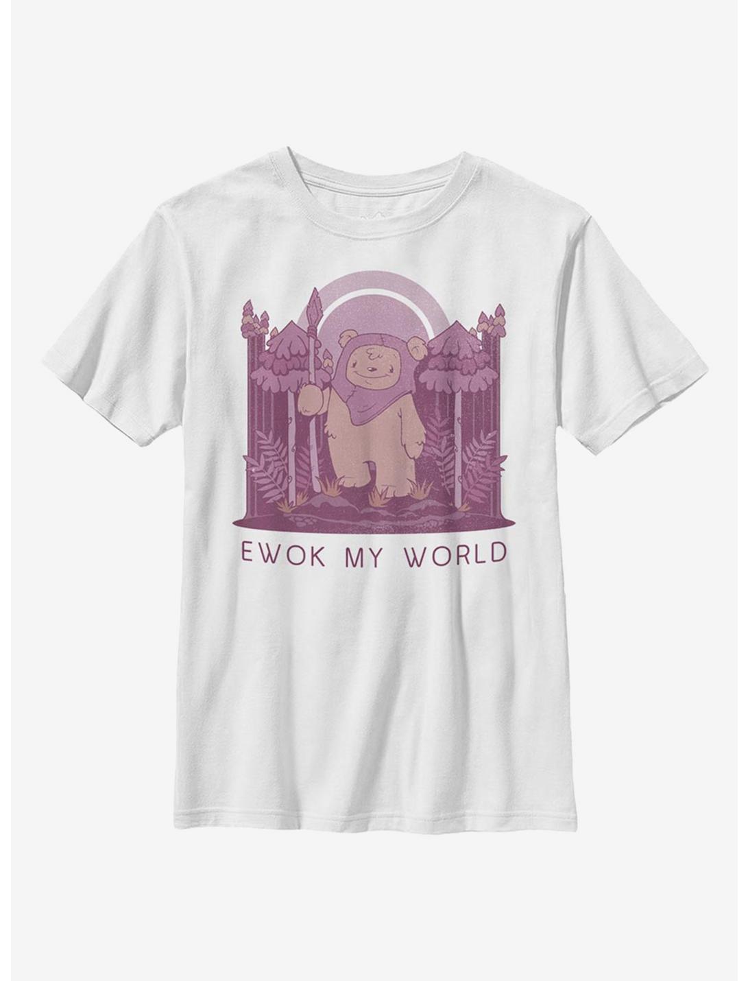 Star Wars Ewok My World Youth T-Shirt, WHITE, hi-res