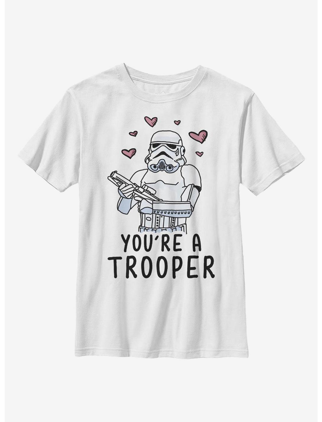 Star Wars Trooper Love Youth T-Shirt, WHITE, hi-res