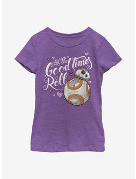 Star Wars Good Times Heart Youth Girls T-Shirt, , hi-res