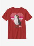 Star Wars Porg Love Youth T-Shirt, RED, hi-res
