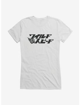 Fast And Furious Flame Tire Girls T-Shirt, WHITE, hi-res