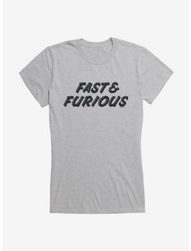 Fast And Furious Round Font Girls T-Shirt, HEATHER, hi-res