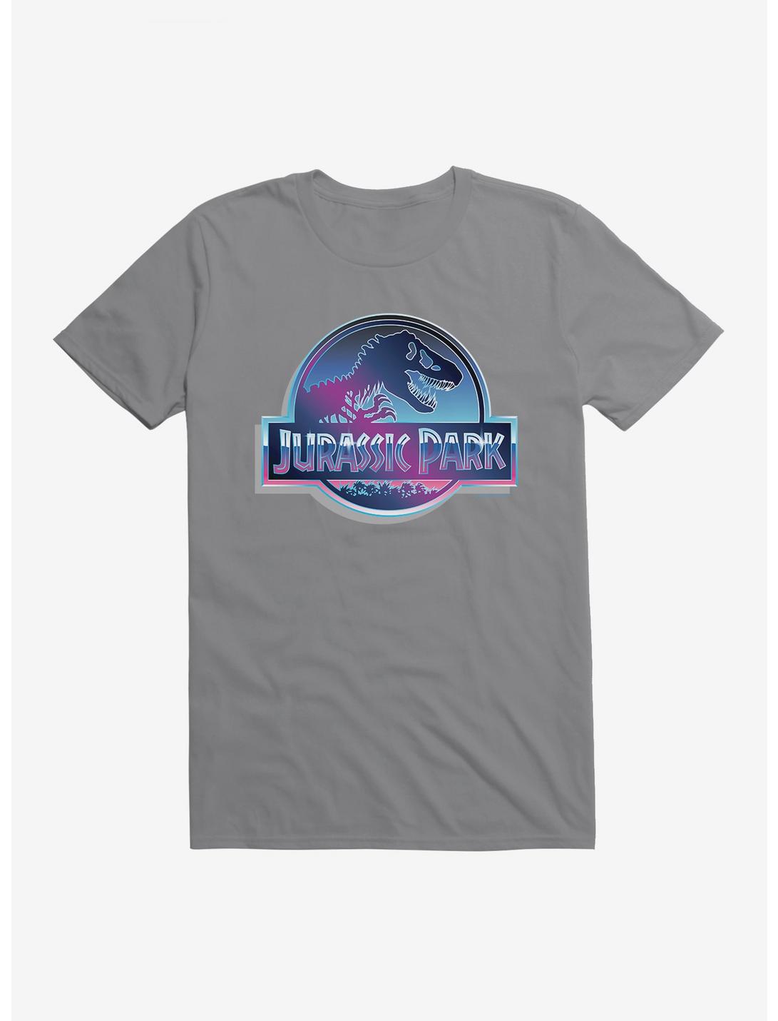 Jurassic World Metal Logo T-Shirt, STORM GREY, hi-res