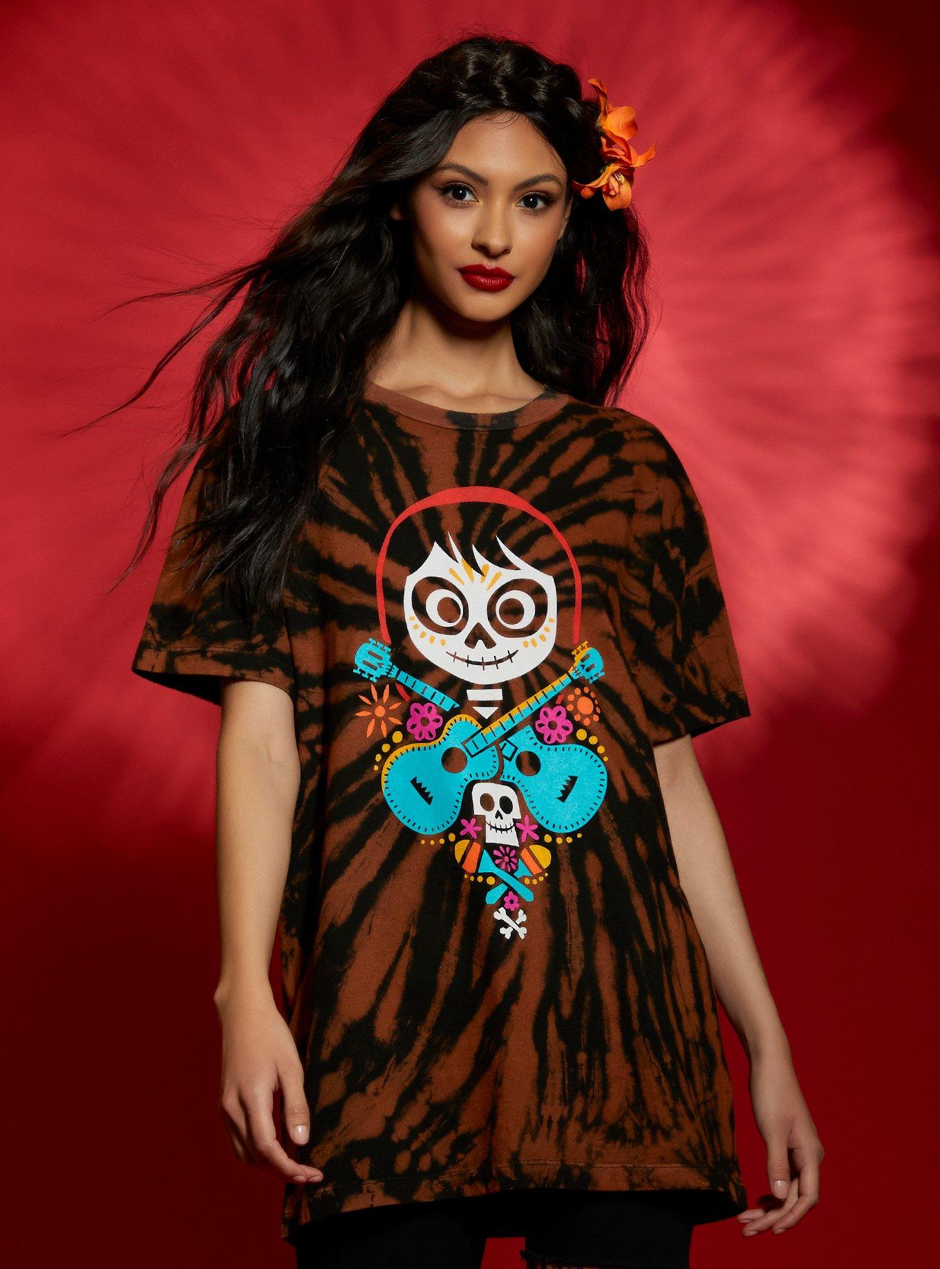 Disney Pixar Coco Miguel Tie-Dye Oversized T-Shirt, MULTI, hi-res