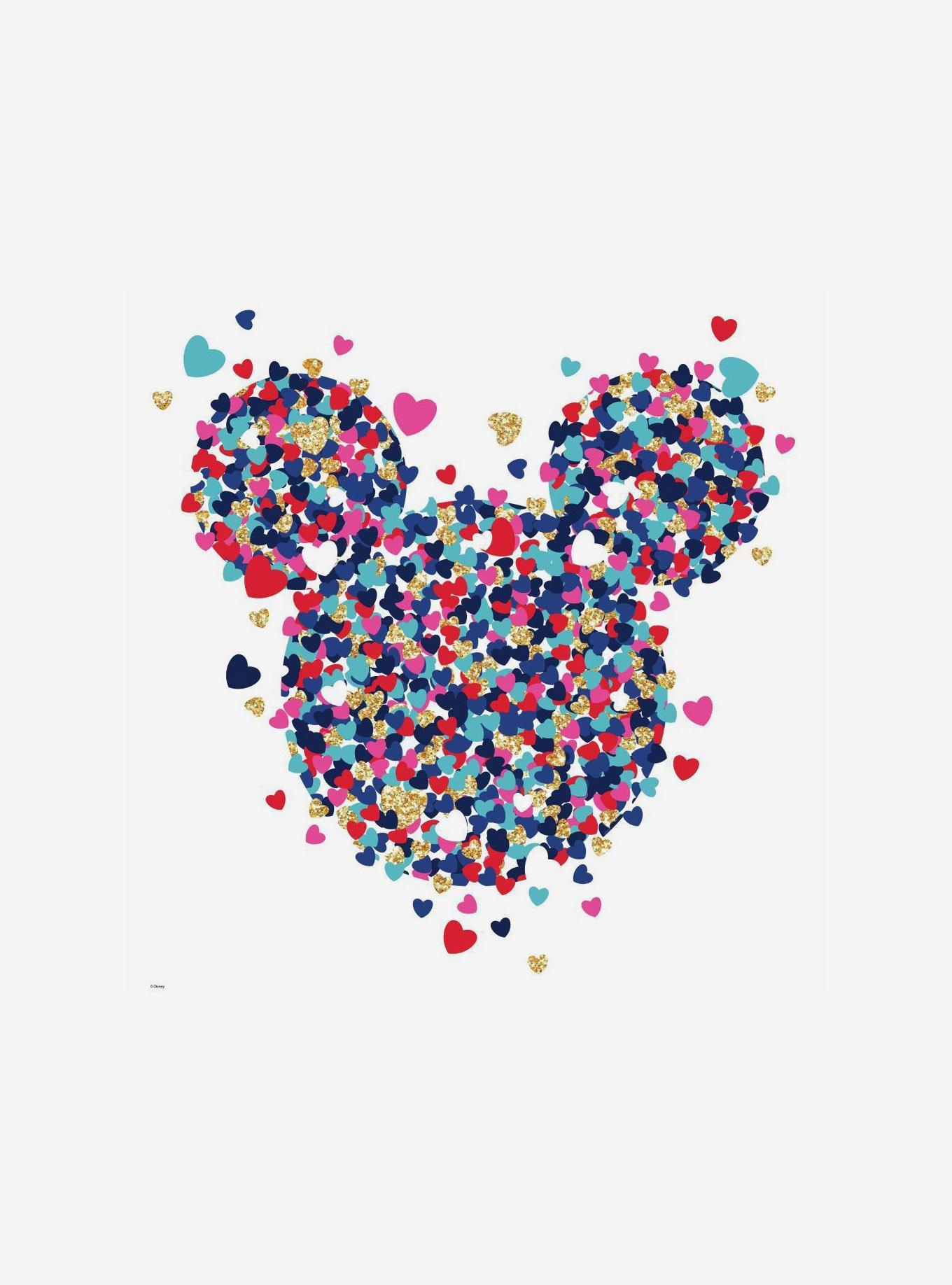 Disney Minnie Mouse Heart Confetti Peel & Stick Giant Wall Decals, , hi-res