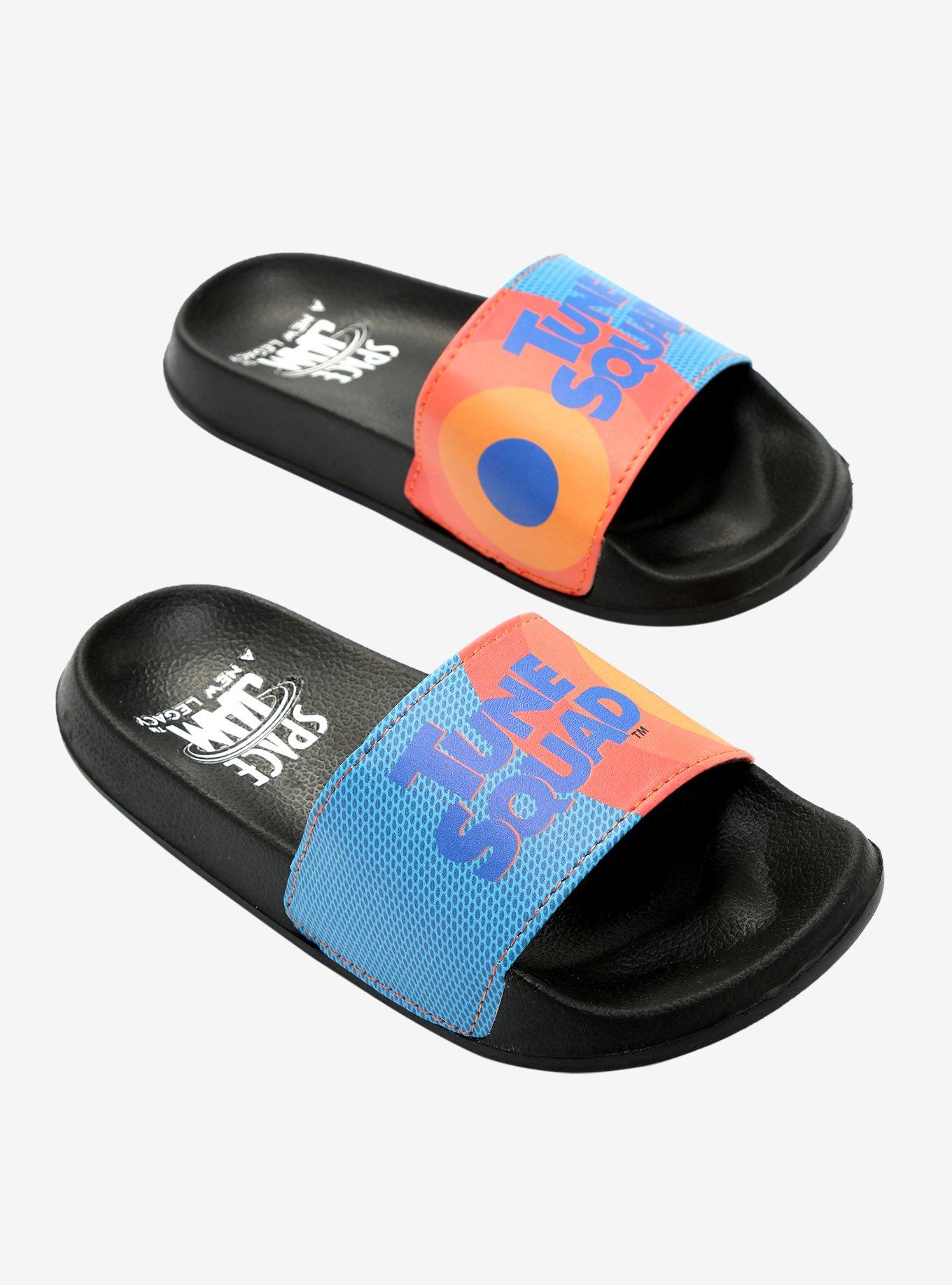 Space Jam: A New Legacy Tune Squad Youth Slides - BoxLunch Exclusive, MULTI, hi-res