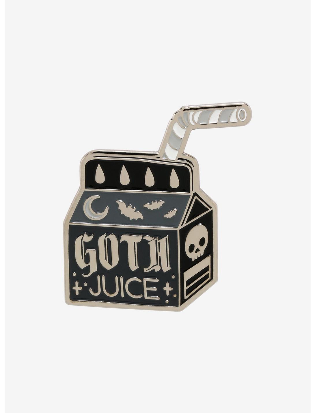 Goth Juice Carton Enamel Pin