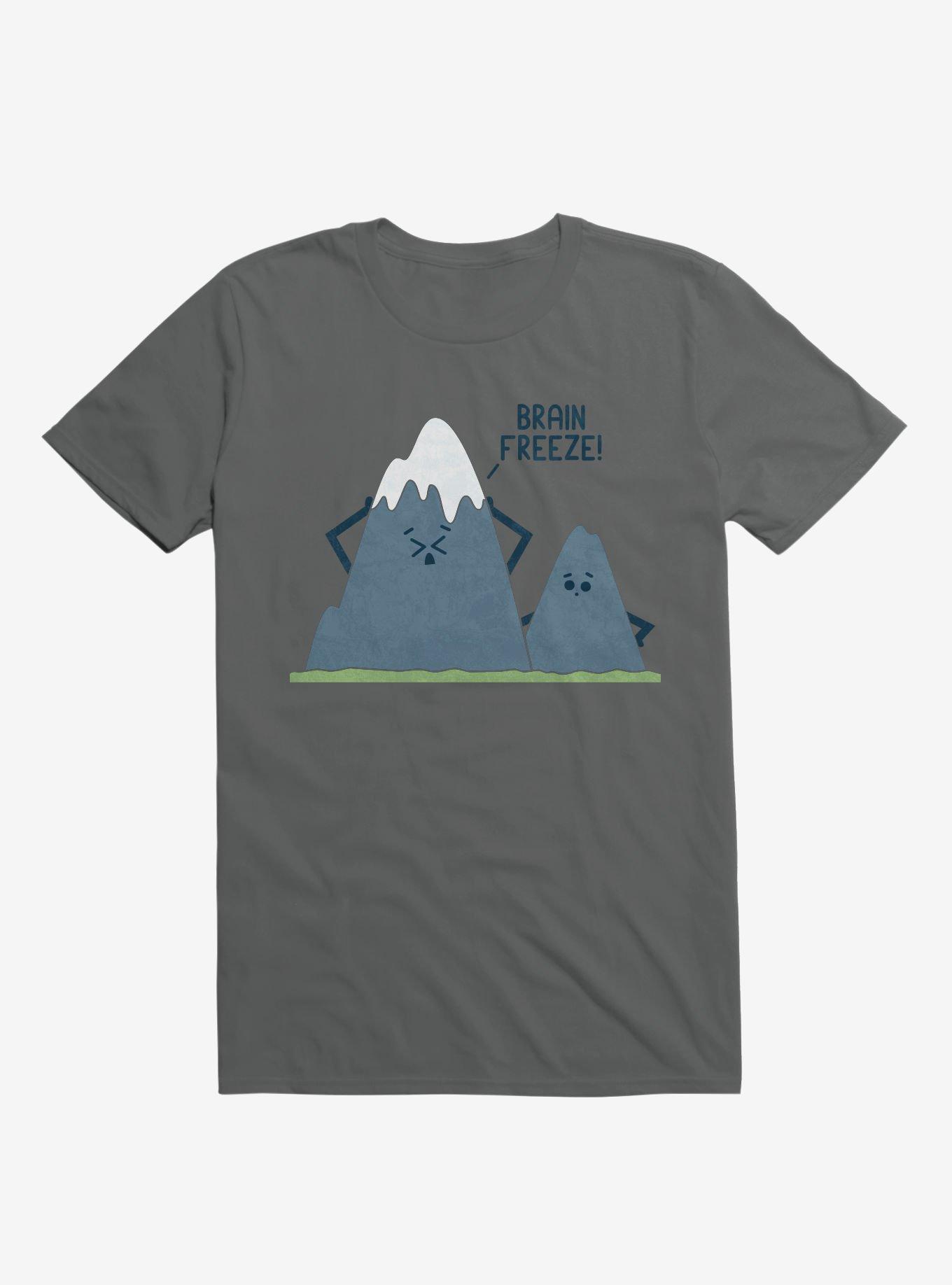 Brain Freeze! Mount Everest Charcoal Grey T-Shirt, CHARCOAL, hi-res