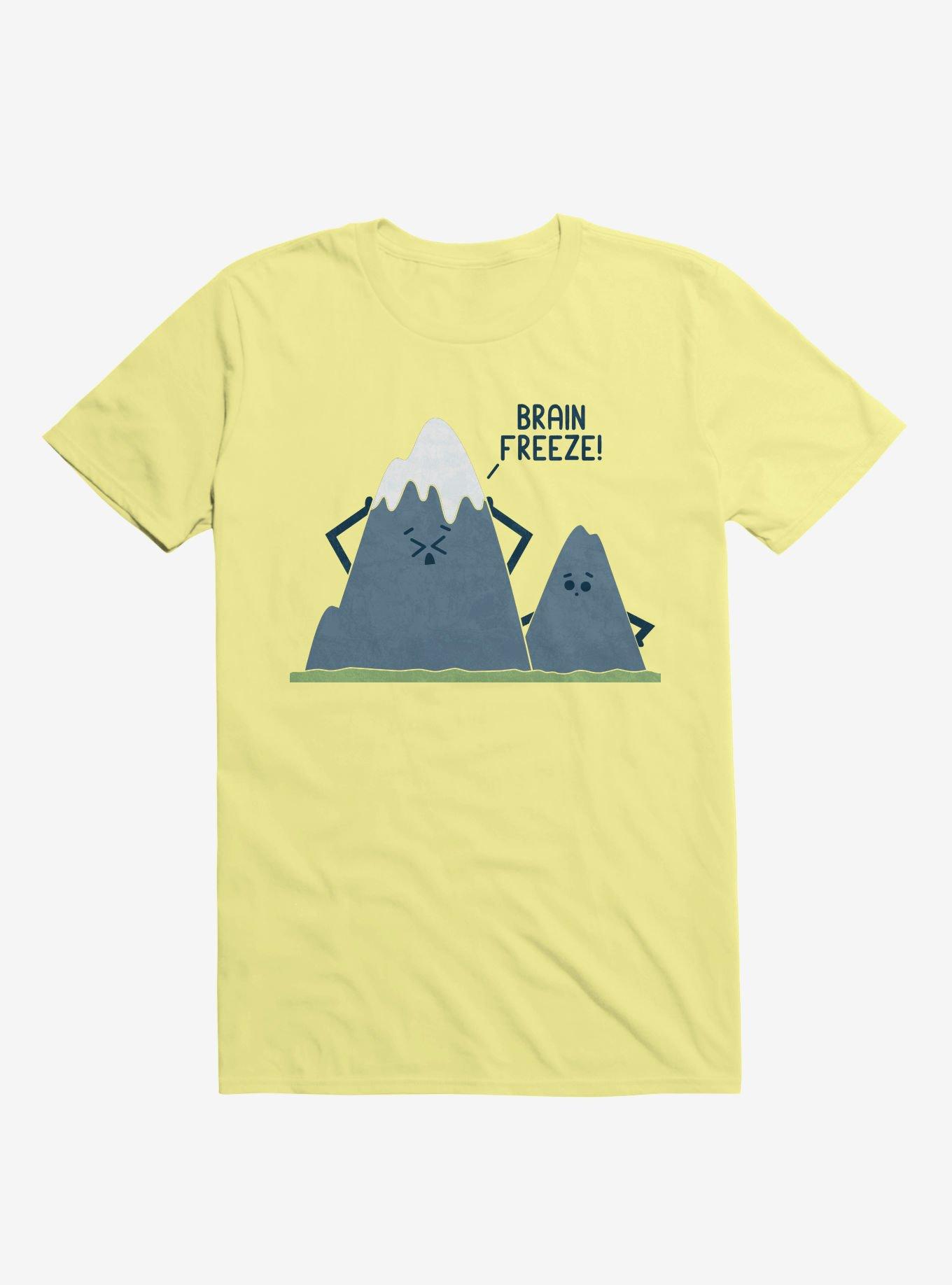 Brain Freeze! Mount Everest Corn Silk Yellow T-Shirt, CORN SILK, hi-res