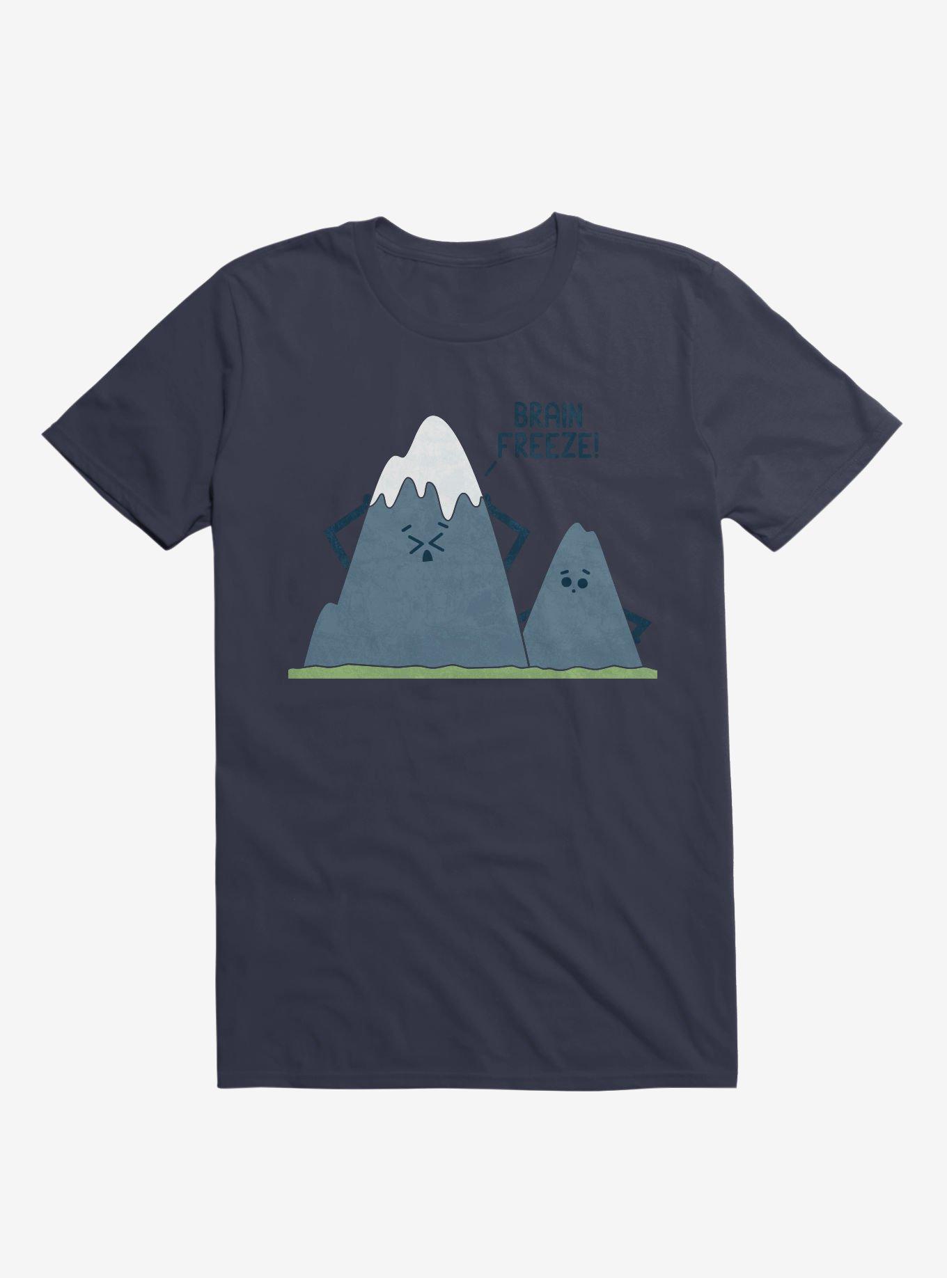 Brain Freeze! Mount Everest Navy Blue T-Shirt