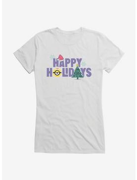 Minions Happy Holidays Girls T-Shirt, , hi-res