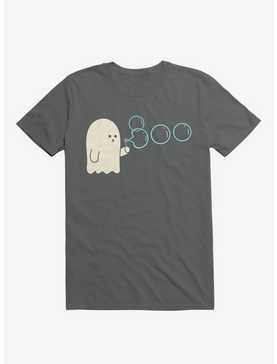 Boobbles Ghost Blowing Bubbles Charcoal Grey T-Shirt, , hi-res