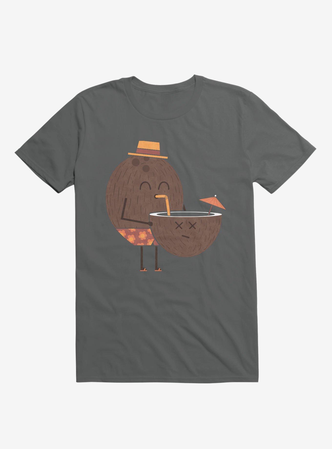 Coconut Cannibal Charcoal Grey T-Shirt, CHARCOAL, hi-res