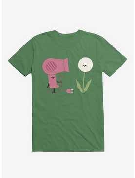 Forbidden Love Hair Dryer And Dandelion Irish Green T-Shirt, , hi-res