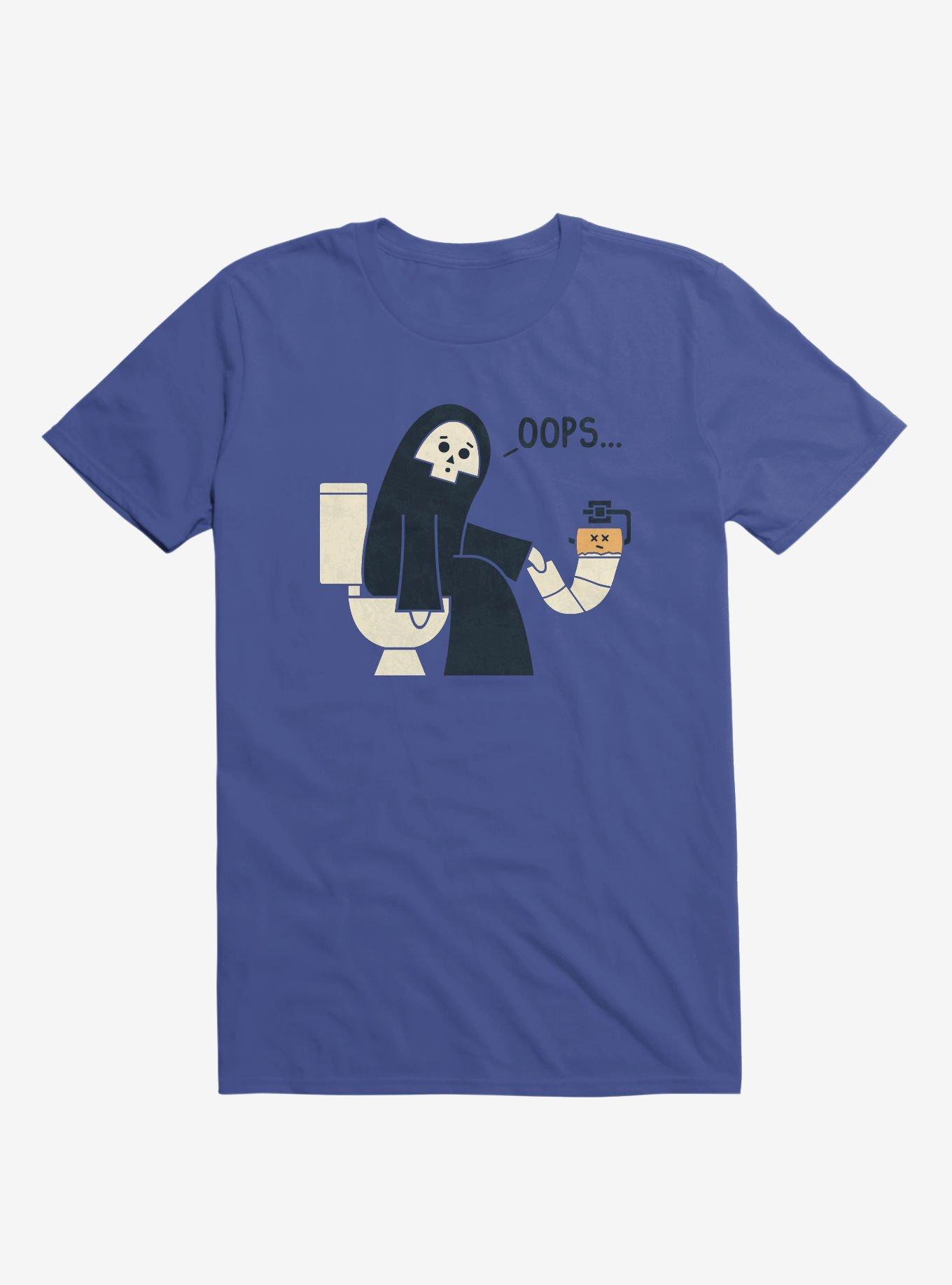 Grim Reaper Oops... Pooper Royal Blue T-Shirt, ROYAL, hi-res