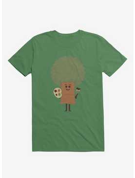 Happy Tree Painter Irish Green T-Shirt, , hi-res