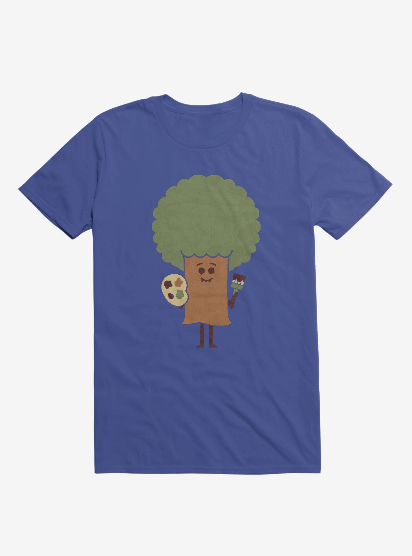 Happy Tree Painter Royal Blue T-Shirt, ROYAL, hi-res