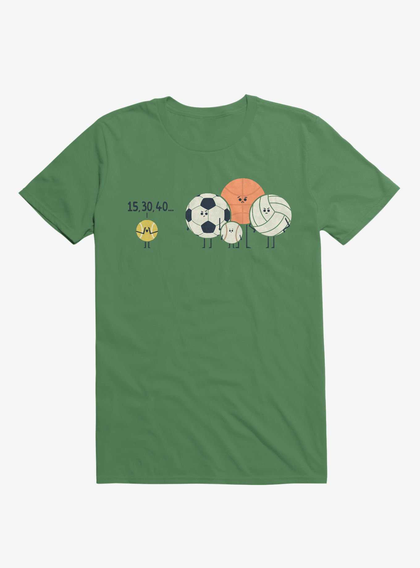 Sports Balls Playing Hide And Seek Irish Green T-Shirt, , hi-res