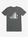 Ice Cream Shark Charcoal Grey T-Shirt, CHARCOAL, hi-res