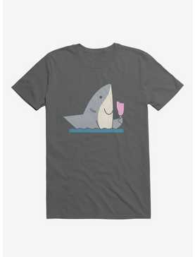 Ice Cream Shark Charcoal Grey T-Shirt, , hi-res